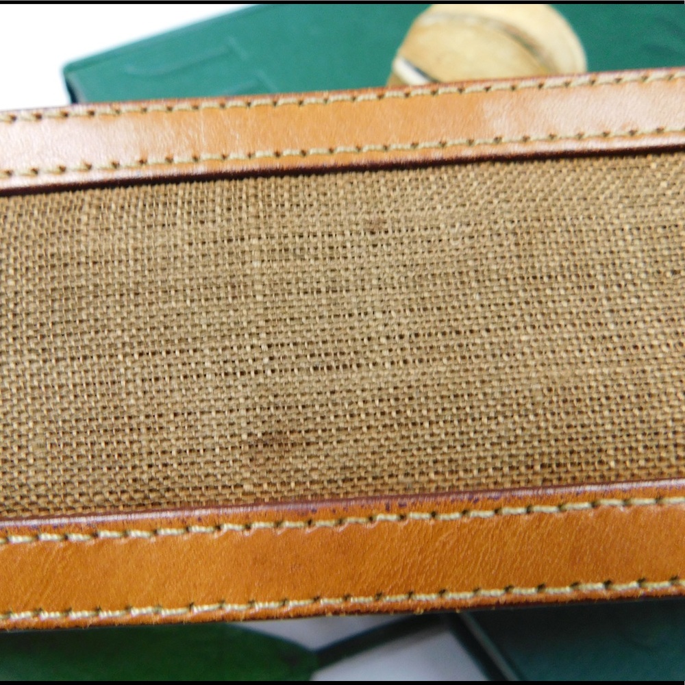 A Classic - Cable & Co. Leather/Linen Belt Size 1 - Picture 4 of 8